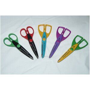 Paper Edgers Lot of 5 Craft Scrapbooking Scissors 5 Different Shapes